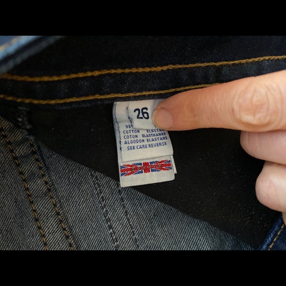 Hudson Jeans Bootcut Blue Denim Elastan Flaps 28 - Picture 12 of 14